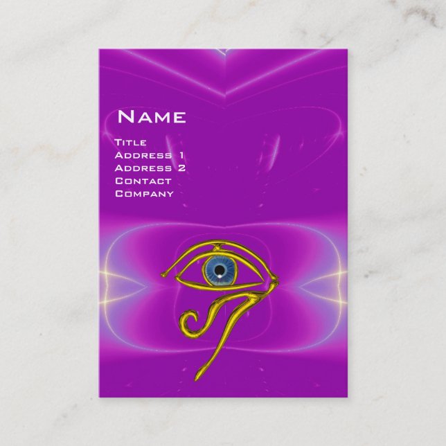 Carte De Visite BLUE TALISMAN, violet violet blanc rose (Devant)