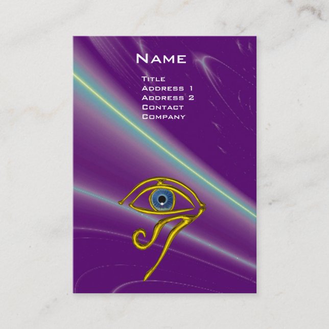 Carte De Visite BLUE TALISMAN, violet violet violet jaune rose (Devant)