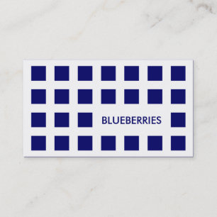 Carte De Visite BLUEBERRIES (carrés mod)