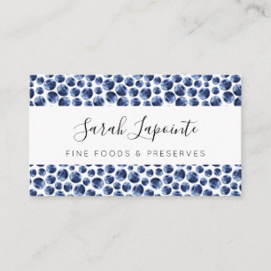 Carte De Visite Blueberries Imprimer Motif de fruits