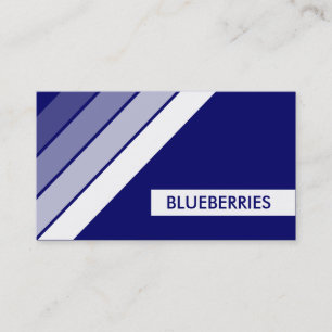 Carte De Visite BLUEBERRIES rétro