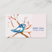 Bluebird Dans Les Branches De L'Arbre Coeurs Feuil