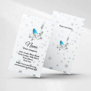 Carte de visite BlueBird et Stars