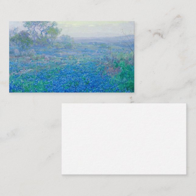 Carte De Visite Bluebonnets près de San Antonio, Texas par Onderdo (Devant / Derrière)