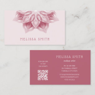 Carte De Visite Blush 3D Mandala 