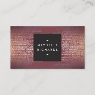 Carte De Visite Blush Confetti Pluie Motif Moderne Bourgogne