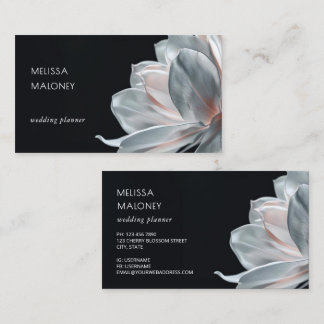 Carte De Visite Blush White Magnolia Noir