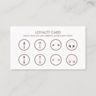 Carte De Visite Body Piercing Tattoo Vente Promo Fidélité