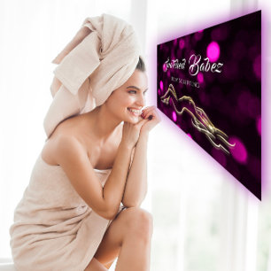 Carte De Visite Body Sclupting Beauty Gold Logo Massage Studio