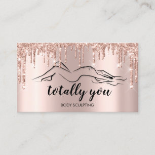 Carte De Visite Body Sclupting Beauty Logo Totalement Vous Entrepr