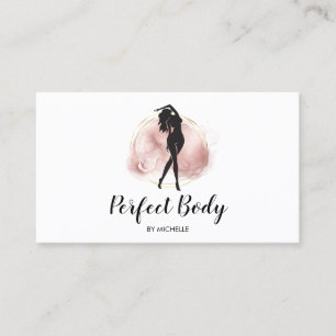 Carte De Visite Body Sculpting Fitness Linergie Entraîneur de tail