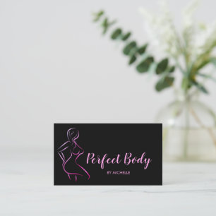 Carte De Visite Body Sculpting Fitness Linergie Entraîneur de tail