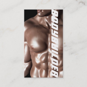 Carte De Visite Bodybuilder Personal Trainer Exercice Gym Fitness