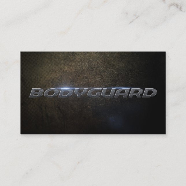 Carte De Visite Bodyguard Business Card (Devant)