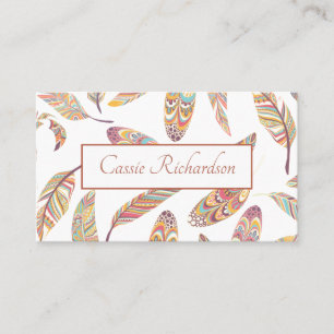 Carte De Visite Boho Aztec Motif