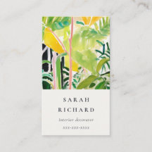 Boho Chic Green Tropical Leafy Foliage Botanical