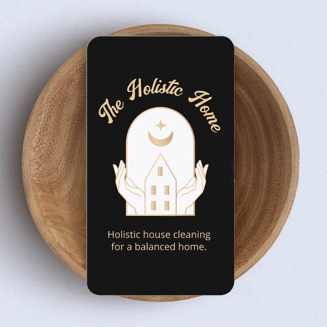 Carte De Visite Boho de nettoyage de maison biologique (Créateur téléchargé)