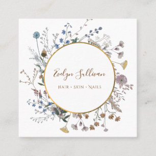 Carte de visite Boho fleur sauvage