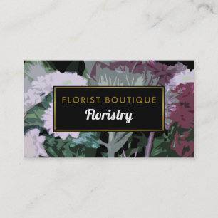 Carte De Visite Boho Floral Design, Floriste