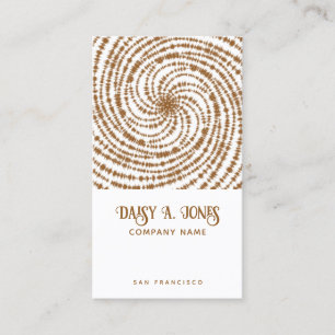 Carte De Visite Boho Retro Spiral