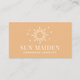 Carte de visite Boho Sun moderne