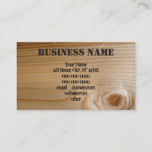 Carte De Visite Bois