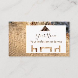 Carte De Visite Bois bio pour design d'intérieur et menuiserie !