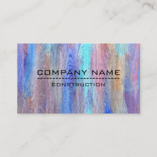 Carte De Visite Bois moderne couleur professionnelle look #12