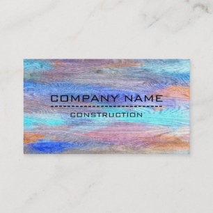Carte De Visite Bois moderne couleur professionnelle look #14