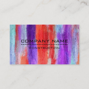 Carte De Visite Bois moderne couleur professionnelle look #6