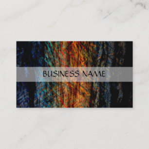 Carte De Visite Bois multicolore vintage Art Abstrait 2