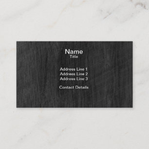 Carte De Visite Bois noir