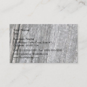 Carte De Visite Bois patiné de grange avec le clou