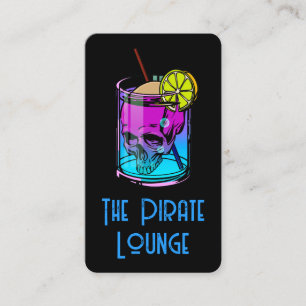 Carte De Visite Boisson Cocktail Coloré Crâne