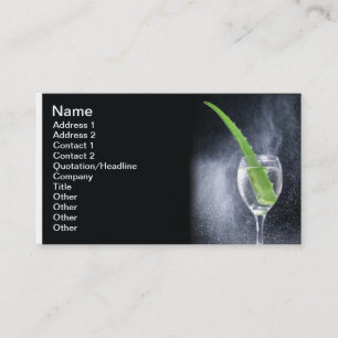 Carte De Visite Boisson d'aloès