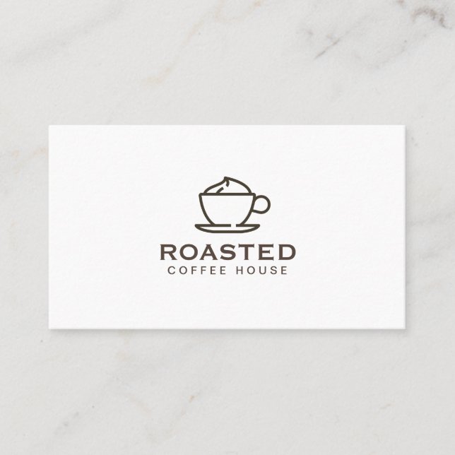 Carte De Visite Boissons de café de spécialité (Devant)