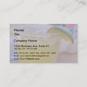 Carte De Visite Boissons de glace de margaritas