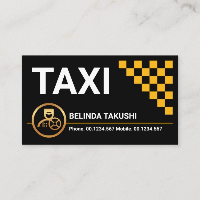 Carte De Visite Boîtes de contrôle de taxi étonnantes Conduite de  (Devant)