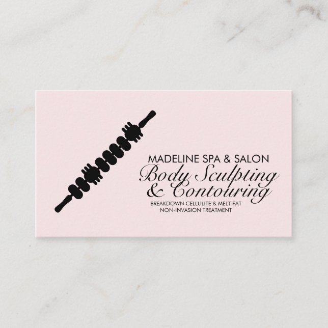 Carte De Visite Boîtier Contouring Corps Sculpting Massage Logo (Devant)