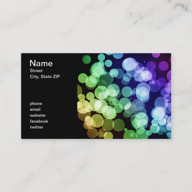 Carte De Visite Bokeh (Devant)