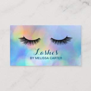 Carte De Visite Bokeh Beauty Salon Maquillage Artist Lash Extensio