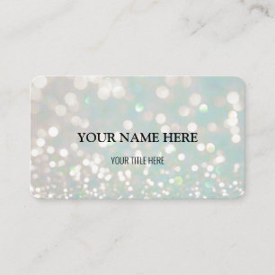 Carte De Visite Bokeh chatoyant personnalisé