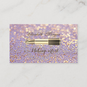 Carte De Visite Bokeh de Glitterie Moderne Et Élégante - Baguette 
