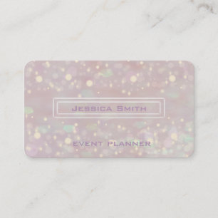 Carte De Visite Bokeh élégant, à la décoration raffinée