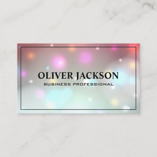 Carte De Visite Bokeh Glow Arrière - plan magique