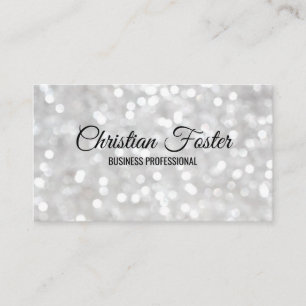 Carte De Visite Bokeh Parties scintillant Glamour