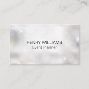 Carte De Visite Bokeh   Planificateur d'événements Mariage   Resta