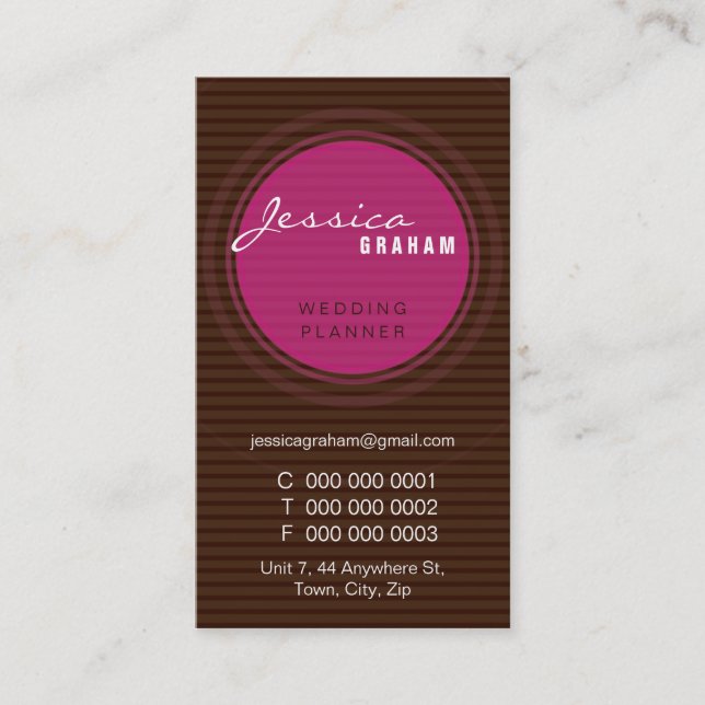 CARTE DE VISITE BOLD :: rayonner 1P (Devant)