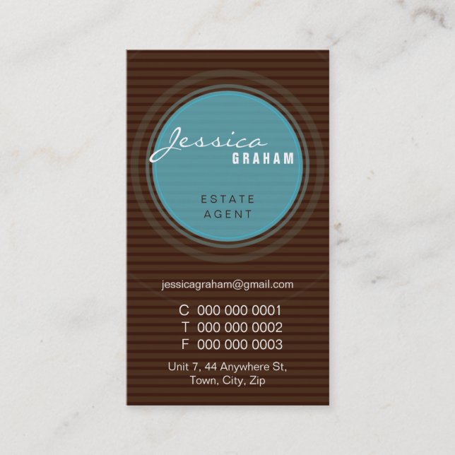 CARTE DE VISITE BOLD :: rayonner 4P (Devant)