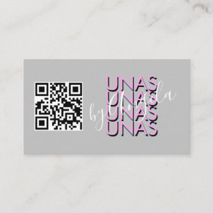  Carte de visite Bold Repeat  Cils Salon Ongles Un